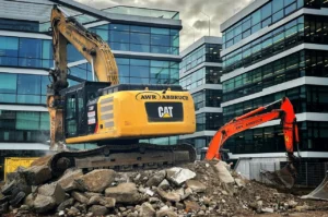 Baustelle PAK Immo Baumeister Pruefungsvorbereitung Bagger